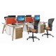 Fuze 1600mm Deep Back to Back Desk - 2 Pod